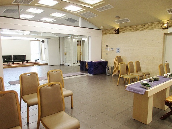 区民斎場 みどり会館 式場内風景②