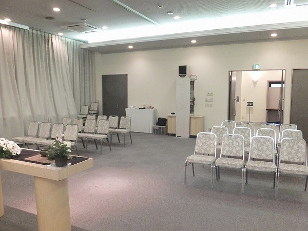 蓮根レインボーホール 式場内風景②