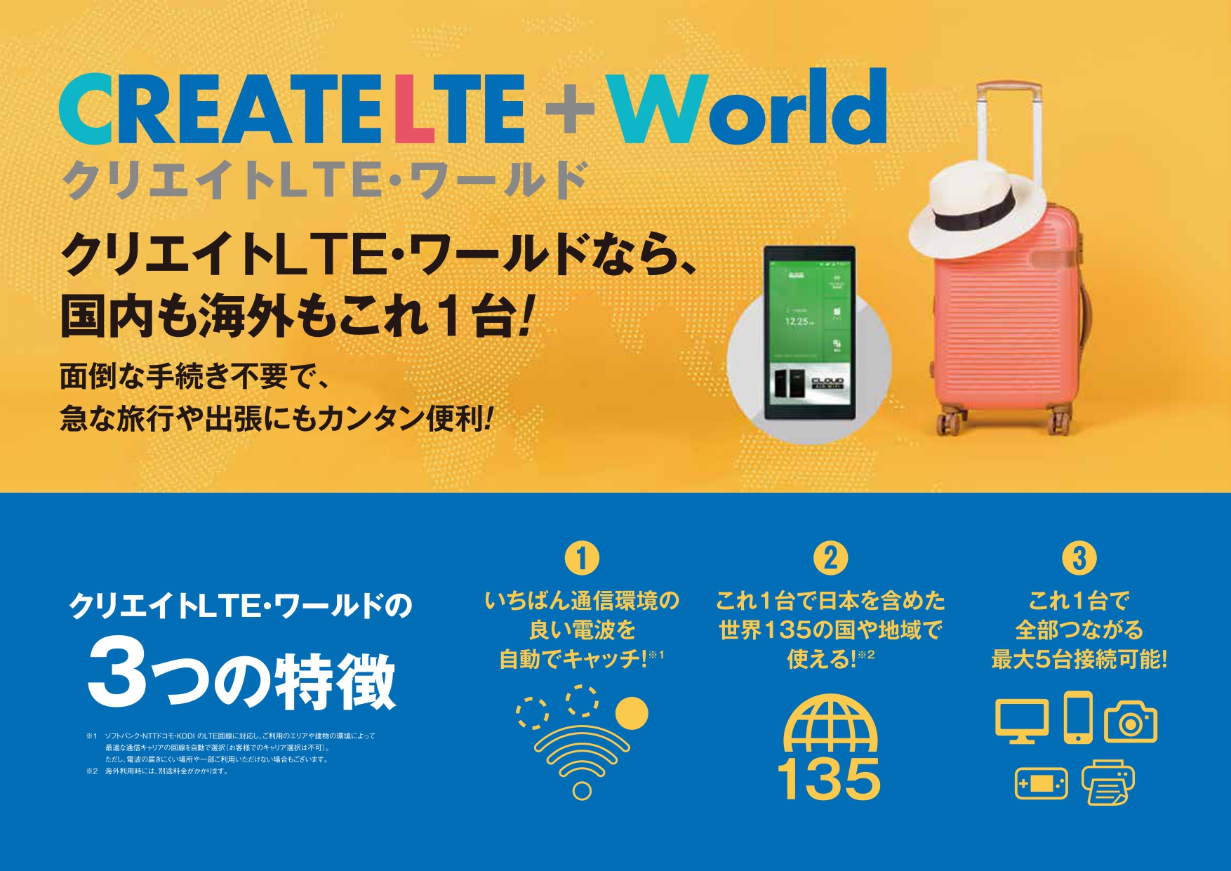 CREATE LTE+World