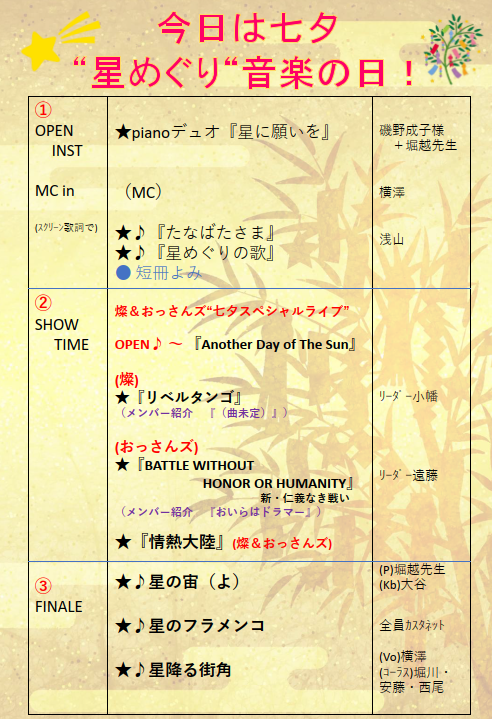 シルバーシティ石神井南館 2025.07.07「七夕」