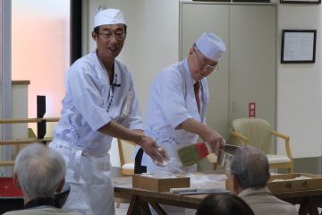 蕎麦打ちの説明！