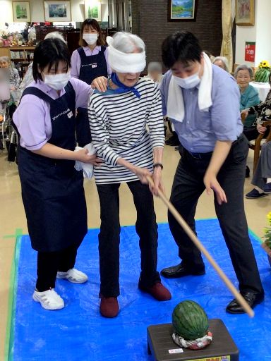 シルバーシティむさしの欅館　2025.08.11「納涼スイカ割り大会」