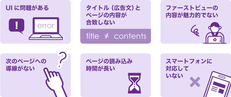 直帰率が高い原因