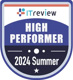 ITreview Grid Award 2024 Summer Web接客ツール部門 HIGH PERFORMER受賞