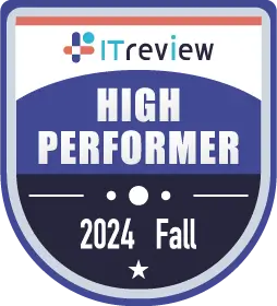 ITreview Grid Award 2024 Fall Web接客ツール部門 HIGH PERFORMER受賞