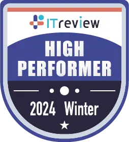 ITreview Grid Award 2024 Winter Web接客ツール部門 HIGH PERFORMER受賞