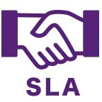 サービス品質保証（SLA）のアイコン