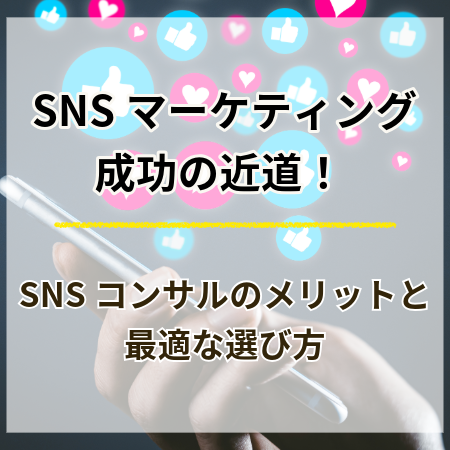 SNSマーケティング成功の近道！ SNSコンサルのメリットと最適な選び方