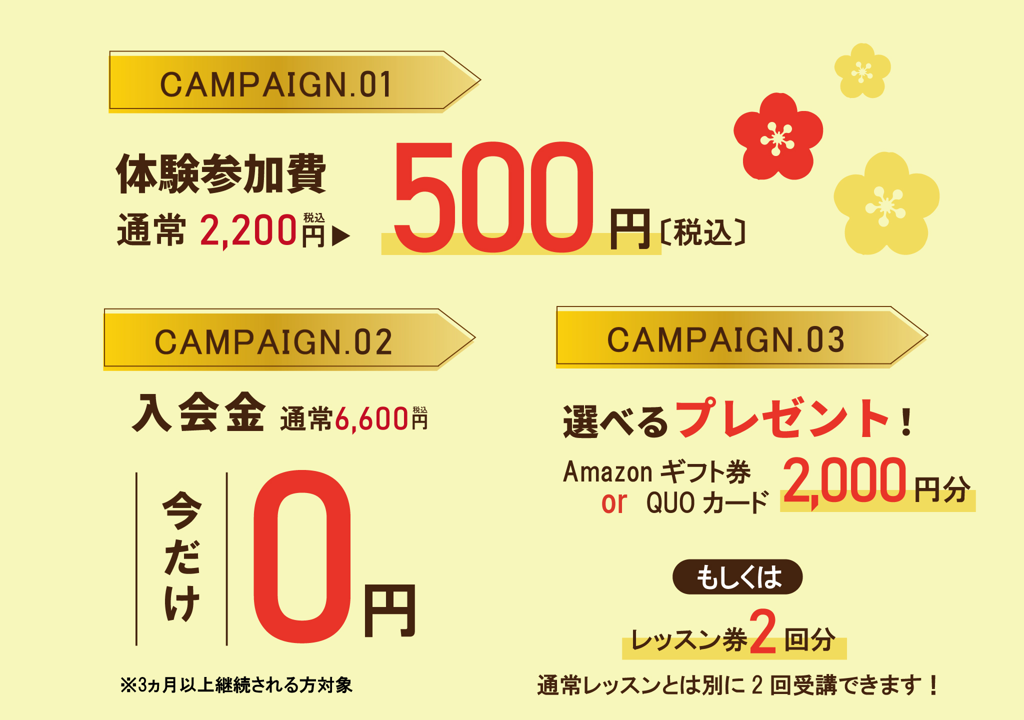 テニス春のキャンペーン