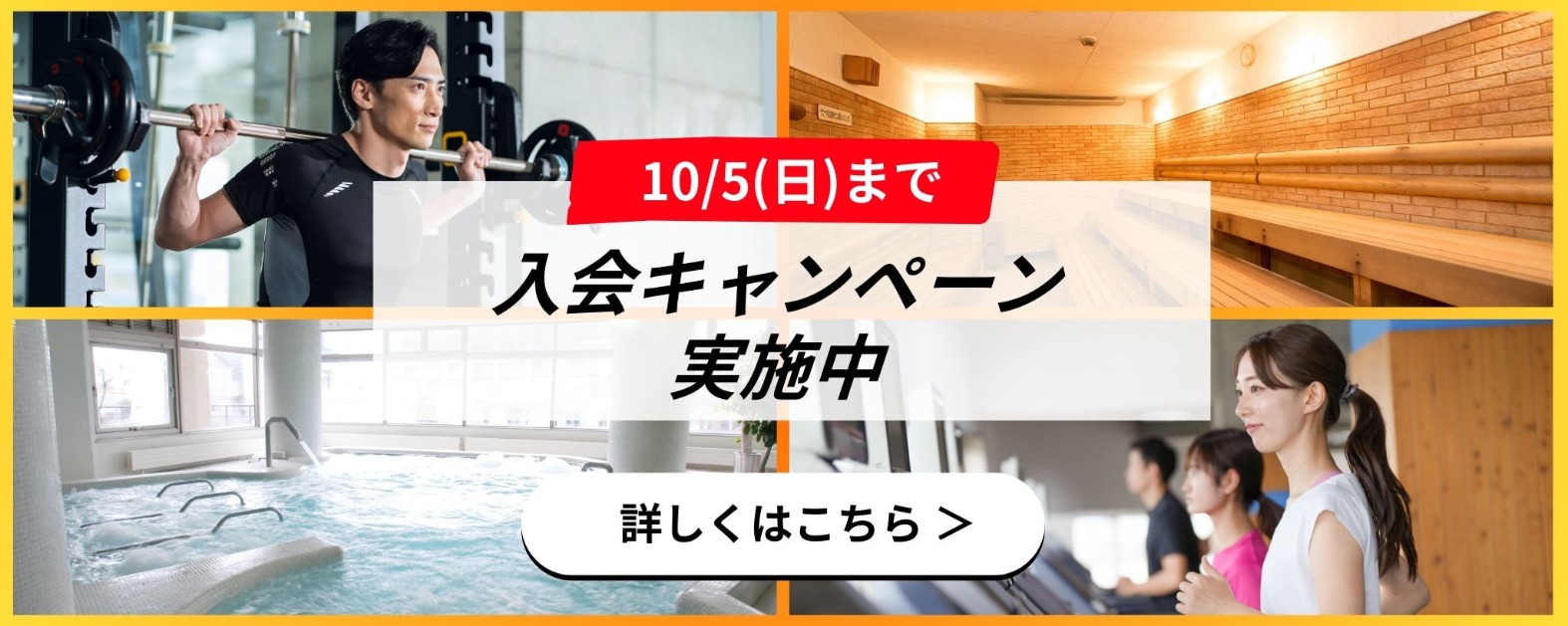 秋の入会キャンペーンバナー