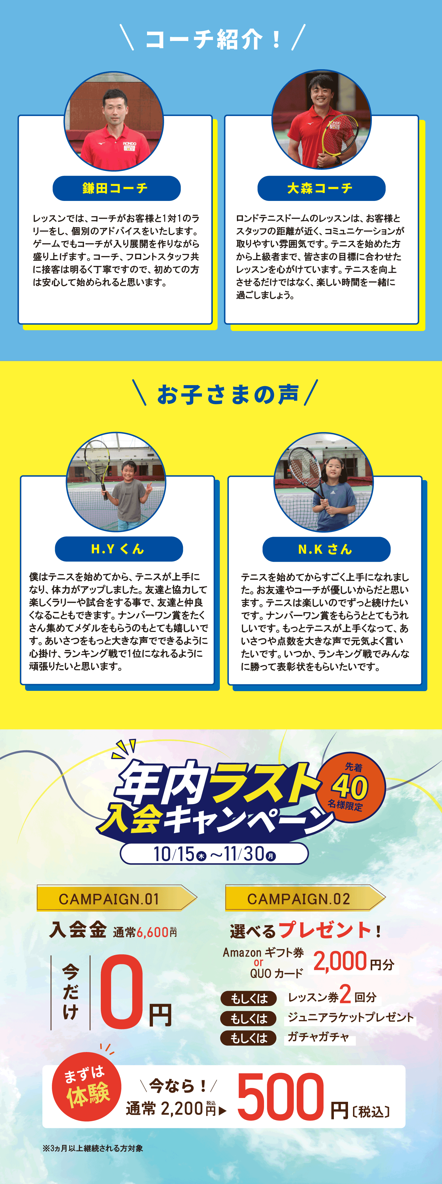 ロンドジュニアテニススクール