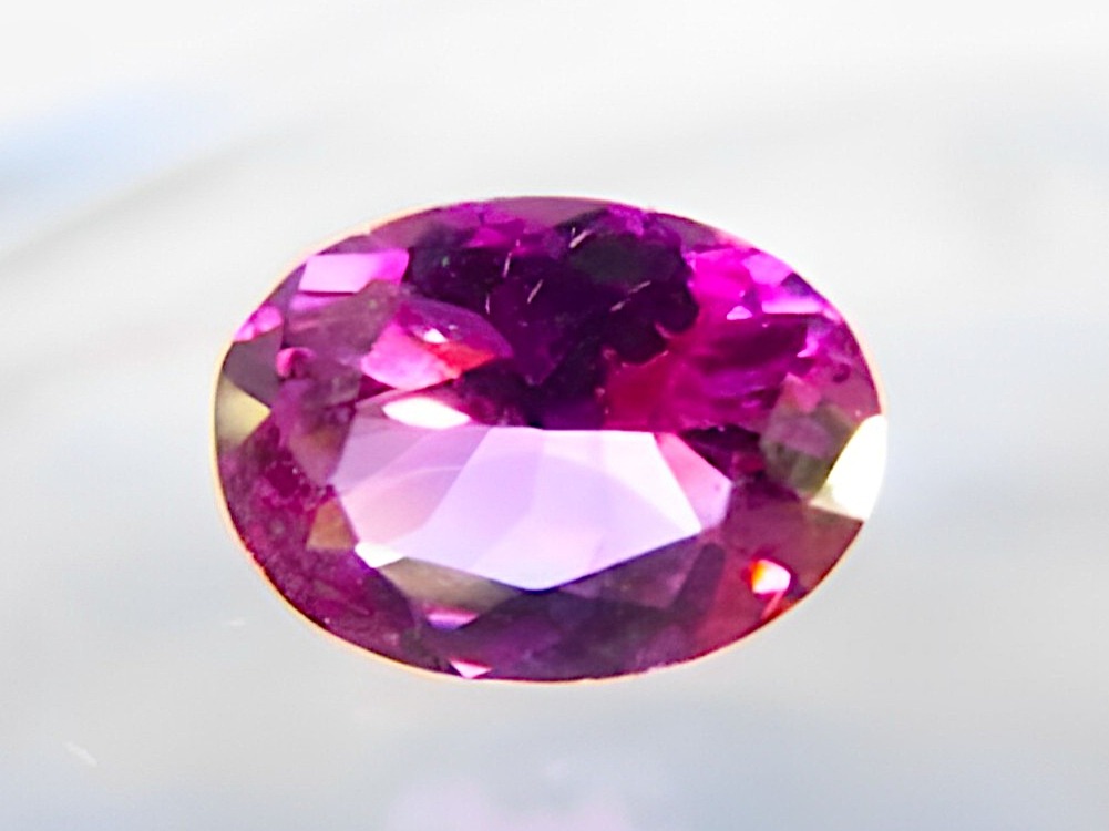 ローゼライト 石言葉 C 1978 Pink Garnet White Spinel Silver Ring