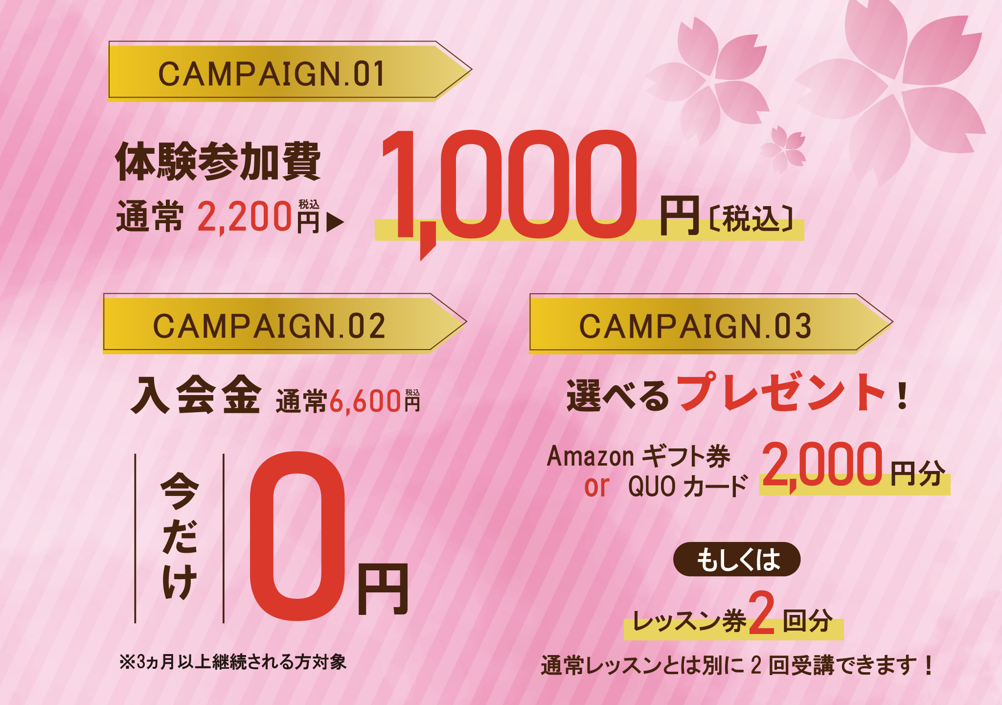 テニス春のキャンペーン