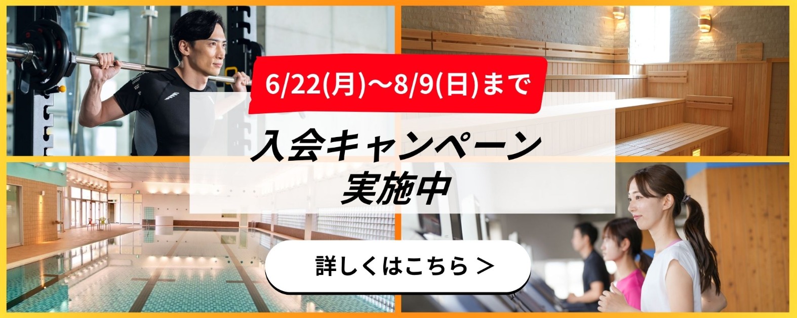 夏の入会キャンペーンバナー